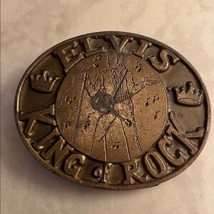 Vintage Elvis Presley Brass Belt buckle